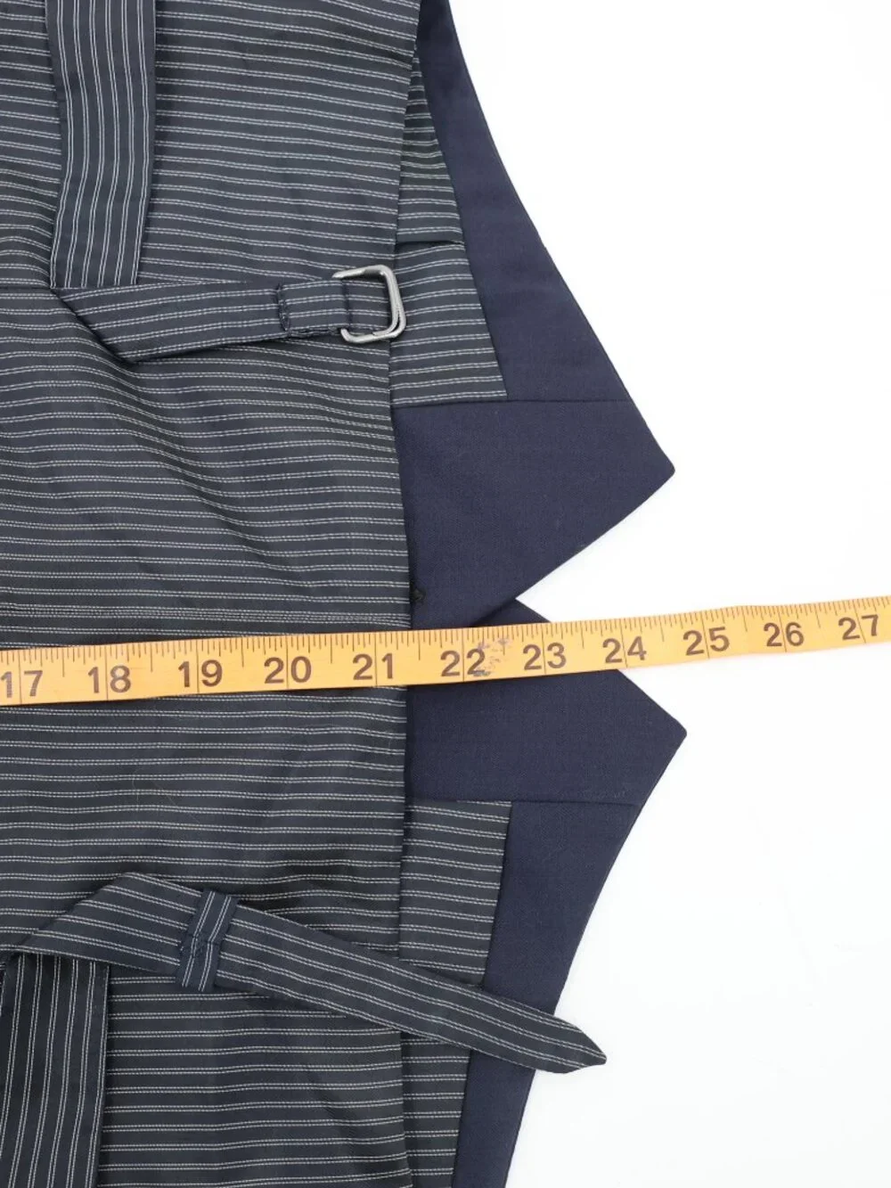 NWT Banana Republic Suit Vest Mens 38R Marzotto Wool Blend Waistcoat Blue gilet